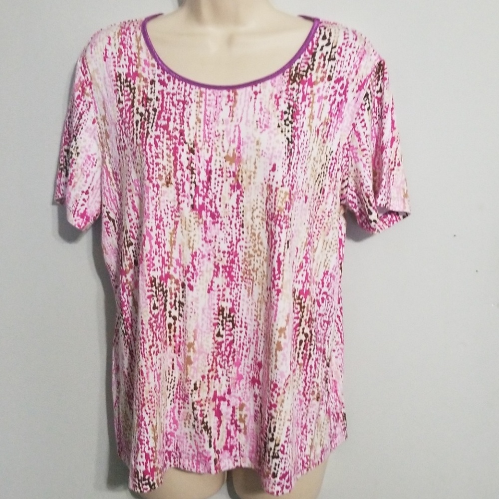 Jm Collection Women's Multi Color Blouse - image 1